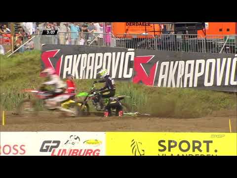 Jacobi and Sterry fall - MX2 Race 2 - MXGP of Belgium 2019