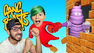 LUCHAS LOCAS CON GRIMACE SHAKE | Juegos Karim Juega