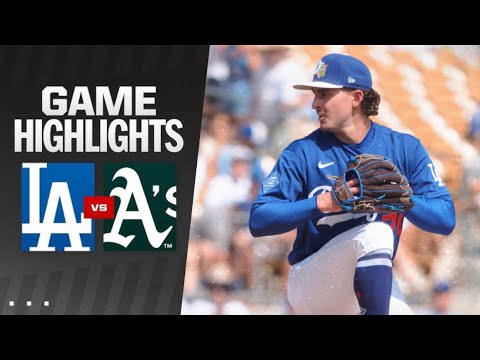 다저스 vs 애슬레틱스 경기 하이라이트 (3/8/26) MLB 하이라이트