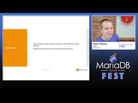 MySQL 8 vs MariaDB 10 5 Peter Zaitsev MariaDB Server Fest 2020