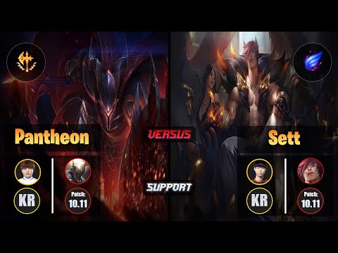 Beryl PANTHEON (Support) [Conqueror] VS Lehends SETT - Challenger KR Patch 10.11