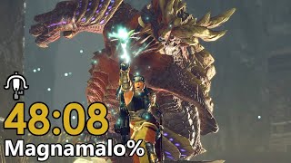 【RTA】モンスターハンターライズ Magnamalo% 48:08【世界記録】
