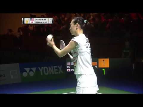 Yonex German Open 2017 | Badminton SF M2-WS | Beiwen Zhang vs Akane Yamaguchi