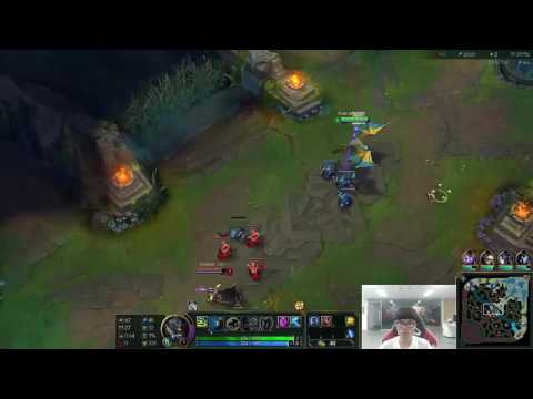 SKT T1 Faker Stream Best Play   Galio vs LeBlanc   MID 1