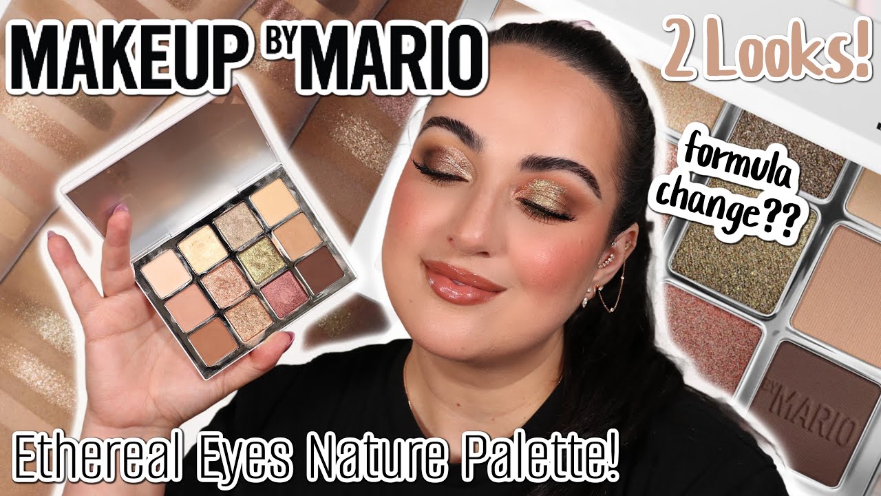 NEW! Makeup by Mario Ethereal Eyes: Nature Eyeshadow Palette! Swatches, Comparisons & 2 Looks!