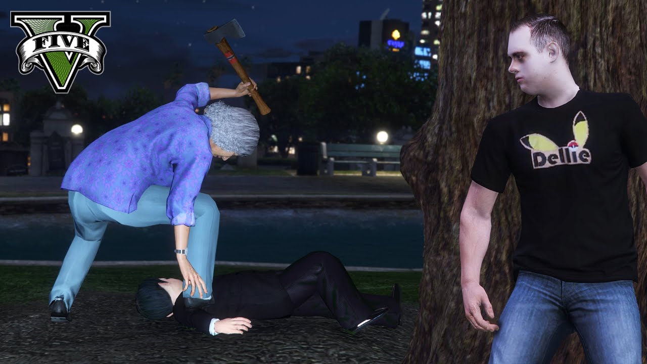 I HAD TO STAY WITH MY CREEPY GRANDMA! *She has dead bodies in her basement!?* || GTA 5 #107