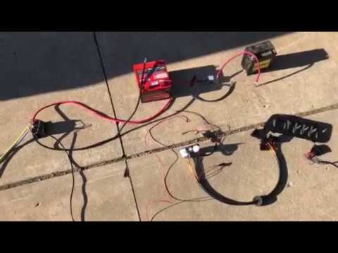 Honda pioneer 1000 oem aux wiring harness with dual battery and warn winch