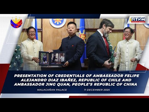 Presentation of Credentials of Ambassador Felipe Alejandro Diaz Ibañez, and Ambassador Jing Quan