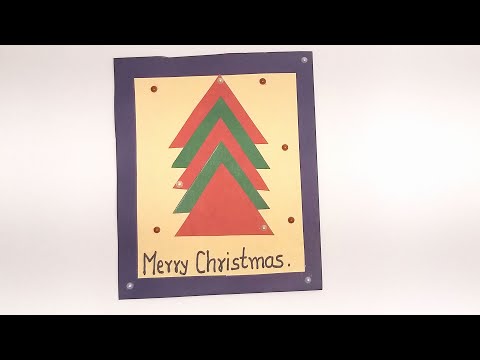 Making in 2 Minutes Merry Christmas Greeting Card Idea