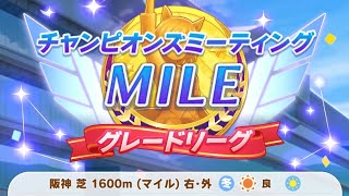 ウマ娘12月チャンミ　Bグループ決勝