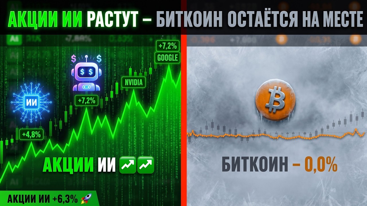 АКЦИИ ИИ РАСТУТ - БИТКОИН ОСТАЕТСЯ НА МЕСТЕ (КЕВИН СВЕНСОН)