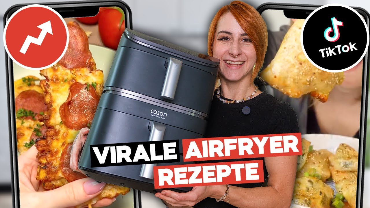Ich teste virale AIRFRYER REZEPTE 2025 von TikTok 🔥