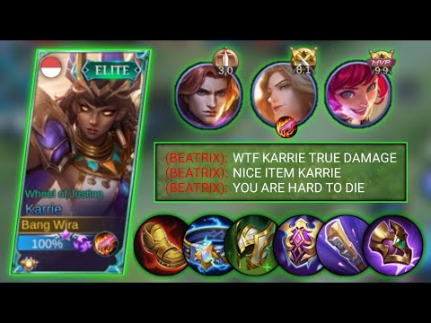 NEW SEASON 23! HOW TO PLAY KARRIE HYPER WITH ITEM TANK? KARRIE BEST BUILD 2021 - MOBILE LEGENDS