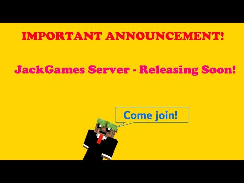 JackGamesAndReviews - My Minecraft Server is Releasing!