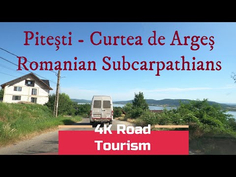 4k Scenic Drive Romênia: DJ703K e DJ704H Pitești - Curtea de Argeș - explorando os Subcarpáticos