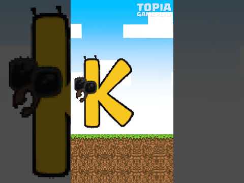 Topia Gameplay - Alphabet Lore Song but it's Minecraft (A-Z...) #shorts