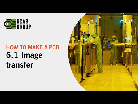 Outer layer Image transfer | How to make a PCB step 6.1