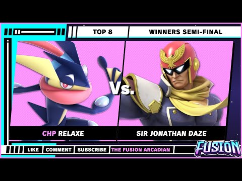 The Fusion Arcadian 12 - Top 8 - Relaxe (Greninja) VS Sir Jonathan DAZE (Captain Falcon) - SSBU