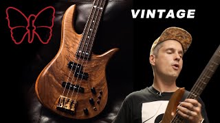 Video thumbnail for Vintage Style Fodera Walnut Monarch 4 Deluxe DEMO ft. Mike Bendy🦋 by Fodera Guitars