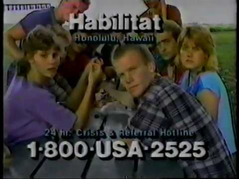 1988 HABILITAT ANTI DRUG PSA TV COMMERCIAL Don't play games with drugs Picnic Table Checker board