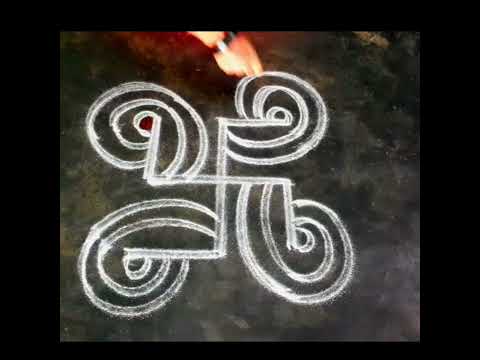 ugadhi special flower padikolam/shortvideo/simple rangoli/srinithi kolam/easyrangoli/dailykolam/mugu