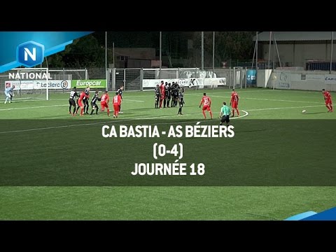 J18 : CA Bastia - AS Béziers (0-4), le résumé