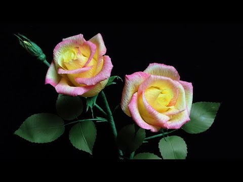 ABC TV | How To Make Rose Paper Flower From Crepe Paper - Craft Tutorial