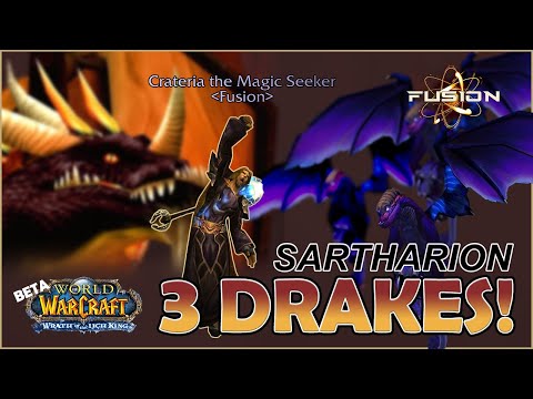 WOTLK BETA SARTHARION 3D 25 MAN (Obsidian Sanctum 3 drakes) | WotLK Classic Beta | FUSION GUILD