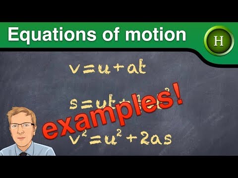 Equations of motion examples (Higher Physics)