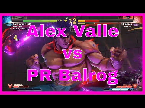 Alex Valle vs Pr Balrog KAGE Battle! - Street Fighter 5 Arcade Edition Season 4