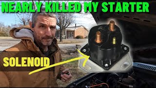 Replacing the starter solenoid on my 1982 Ford F-150