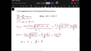 Part 13A/14 Second Order Differential Equations Linear & Homogeneous Math for Engineering Technology