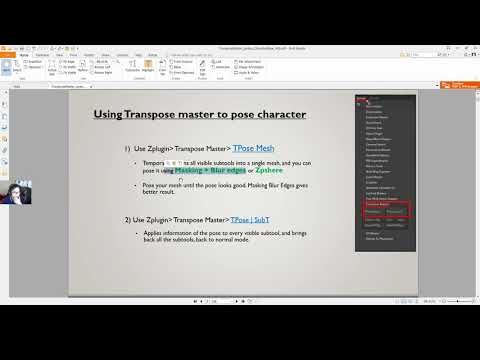 13-1 Pose 3d characters easily Zbrush- Transpose Master practice using Demo soldier as exercise