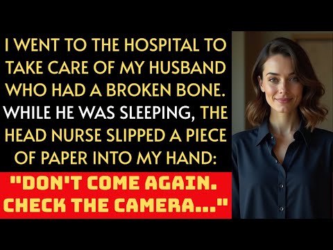 At The Hospital For My Husband's Broken Bone, A Nurse Slipped Me A Note: "... Check The Camera"