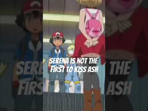 Serena is the first to kiss Ash ???? #pokemon #ashandserena #serena #ash #pokemon #ashserena #kiss