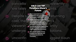 CID 2 Future in Doubt: Low TRP Concerns!