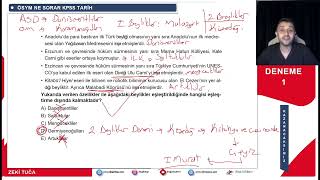 KPSS-AGS TARİH DENEMESİ  #ags #agsdeneme #agstarih #kpsstarih #kpss