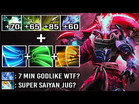 CRAZY FAST Max Attack Speed Juggernaut 7 Min GODLIKE 1000 XPM/GPM vs Pro Naga 36 Kills WTF Dota 2
