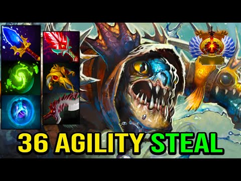 36 AGILITY PERMANENT STEAL [ Slark ] INTENSE TEAM FIGHT - DOTA 2 GAMEPLAY