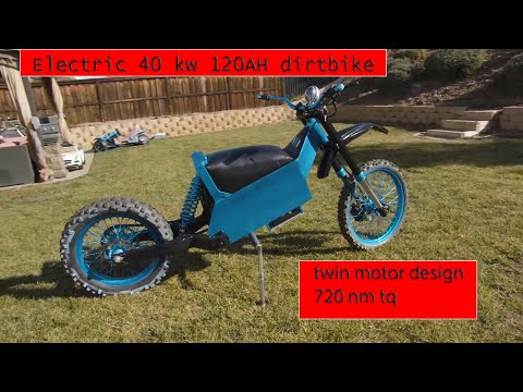 Electric dirt bike MAD MAXX STYLE made from all Aluminum 40KW POWER