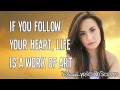 Demi Lovato - Work of Art (Lyrics Video) HD 