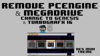 EMULATIONSTATION CHANGE PCENGINE TO TURBOGRAFX - MEGADRIVE TO GENESIS