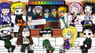 Personagens de Naruto react a SASUKE PERGUNTA AOS HOKAGES 2.0 (PARÓDIA) 😂❤️ •VoiceMakers•