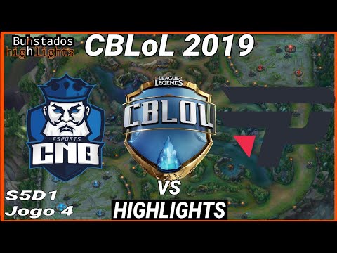 CBLoL 2019 CNB vs paiN Gaming HIGHLIGHTS do Jogo 4.