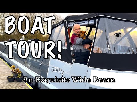 Boat Tour! Inside an Exquisite Aqualine Wide Beam | 138