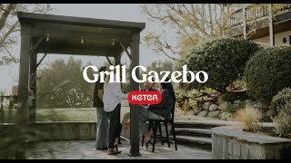 Vídeo de Gazebo para Churrasqueira e Área Gourmet Grafite Keter
