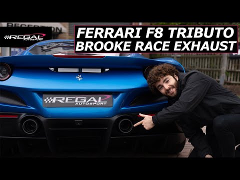 Ferrari F8 Tributo BRE Inconel exhaust upgrade [CRAZY SOUND]