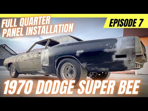 FORGOTTEN 1970 Dodge Super Bee - Episode 7 - Full Quarter Panel Installation - Metal Work is Done!