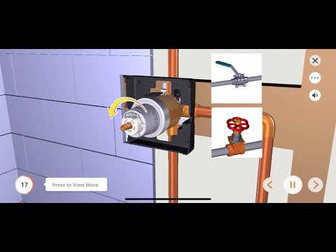 How to install Delta Tub/ Shower faucet 3D Animation