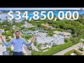 TOUR OF THE MOST EXPENSIVE MANSION EVER FILMED ON A SPANISH Language Real Estate Channel 34 850